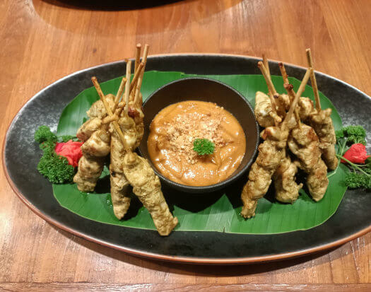 Satay Kae - Chicken Marinated and Grilled with Peanut Sauce