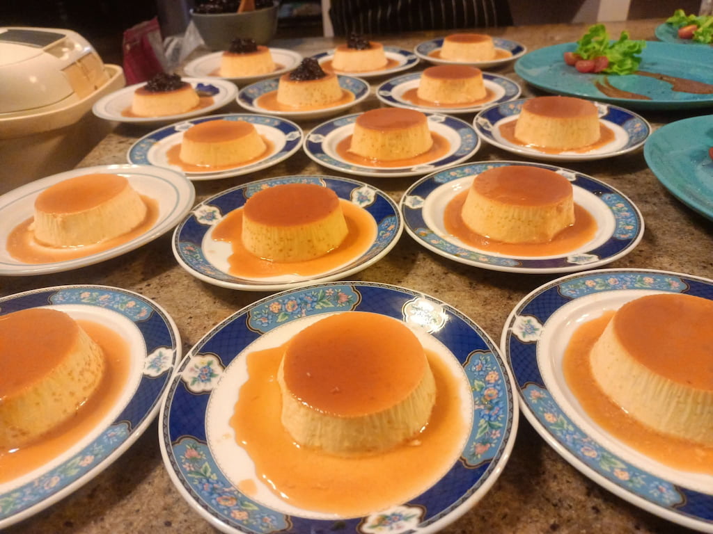 Private Chef Service in Hua Hin - Kinthai Caramel Flan with Fresh Berries